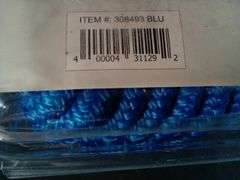 Overton's Dockmate Premium Double Braid Nylon Dock Line – Blue 12" Eye Splice