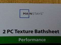 Mainstays, Performance Textured 2 Piece Bath Sheet Set, Yellow