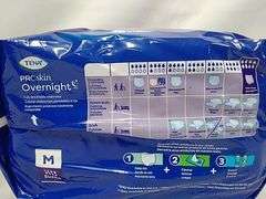 Lot Of 2 Tena, PRO Skin Overnight Fully Breathable Underwear, Medium, 14 Pack