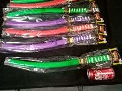 Lot Of 12 Fun Express, Neon Samurai Swords