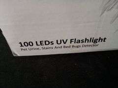 100 LED UV Flashlight – Pet Urine, Stain & Bed Bug Detector