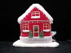 Cupcakes And Cashmere, Red Christmas Holiday Decorative Pillow