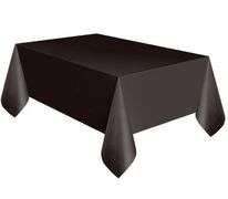 321 Party! Plastic Table Covers – Black 54" x 108" 3 Count ea. (6 Pack)