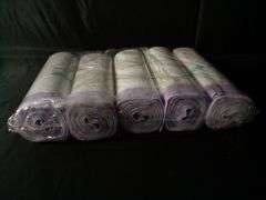 Plastic Garbage Bags – White/Purple 5 Count