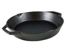Lodge Cast Iron Seasoned Cast Iron Dual Handle Pan – Black 12"