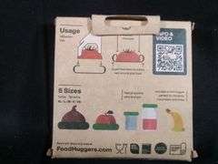 Food Huggers, Reusable Silicone Food Savers, 5 Pieces
