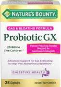 Nature's Bounty, Gas & Bloating Formula Probiotic GX Capsules, 25 Ct