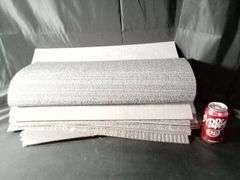 Lot of 22 Ribbed Commercial Carpet Tile – Grey 24" x 24"