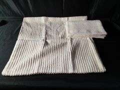 Wool Weave Cushion Cover, Soft Textured Pillow Case, White, 19" x 19"