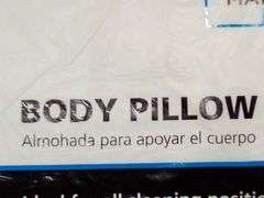 Mainstays, Body Pillow, White, 20" x 54"