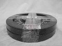 Lot of 2 Cast Iron Barbell Weight Plates – Grey 10lbs (4.5 Kilos) each