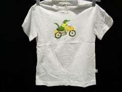 Il Gufo Jersey T-Shirt with Print – White/Green Size: 6A
