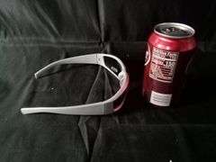 Men's Racer Wrap Sunglasses, Silver, One Size
