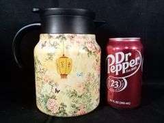 Vintage Floral Pattern Tea Thermos with Built- in Infuser & Lid – 1000ml