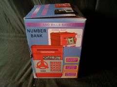 Number Bank Girls Piggy Bank ATM Machine with Password – Pink