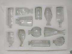 Set of 24- Decorative Glass Flower Vases -6" Height