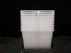 Sterilite,16 Qt Clear Stackable Storage Boxes, 12 Pack