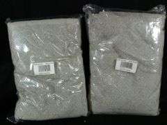 Lot of 2 Diamond Pattern Bath Towel – Gray