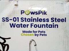 PawsPik, Stainless Steel Water Fountain SS-01