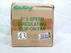 Air King 2-Speed Circulating Clip-On Fan – 6" Blade 9145