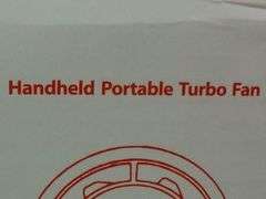 Handheld Portable Turbo Fan, Black