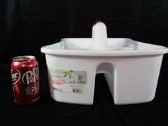Sterlite Ultra Plastic Divided Caddy – White 17-3/4" x 13-1/4" x 8-7/8"