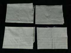 Lot of 4 Meema Cloth Napkins – Gray Striped