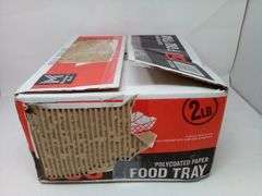 Member's Mark Poly-Coated Paper Food Trays – Classic Red Plaid, 2lb 750-Count