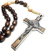 SANCTUM VERITAS Genuine Made in Italy Rosary Necklace Blessed by Pope Francis