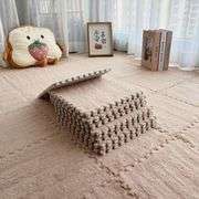 Interlocking Plush Foam Floor Mats – Apricot 12" x 12" 48 Total Count