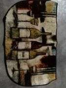 Wine & Glasses Design Kitchen Rug – Brown 18" x 30"