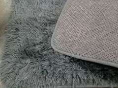Dark Gray Faux Fur Fluffy Rug – 2' x 3'
