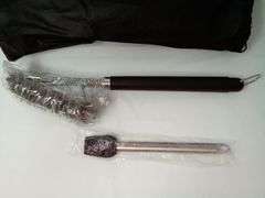 BBQ Grill Set - 18" Grill Cleaning Brush and 15" Marinade Basting Brush