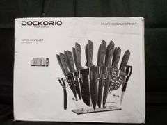 Dockorio, 19 Piece High Carbon Stainless Steel Kitchen Knife Set DCK-19
