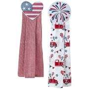 Kitchen Tie Towels Americana Set – 2 Count