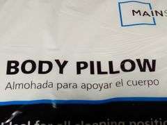 Mainstays Body Pillow – White 20" x 54"