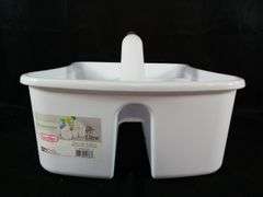 Sterlite Ultra Plastic Divided Caddy – White 17-3/4" x 13-1/4" x 8-7/8"