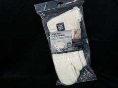 Set of 2 Chef Revival High Heat Terry Oven Mitts – White Cream, Elbow-Length 17"