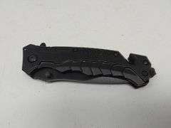Folding Pocket Knife with Seatbelt Cutter and Glass Breaker