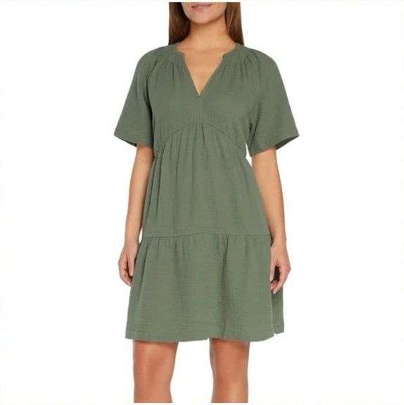 Gap, Gauze Dress, Green, Medium