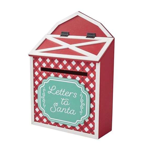 The Pioneer, Woman Farmhouse Christmas Santa Letters Decorative Mailbox