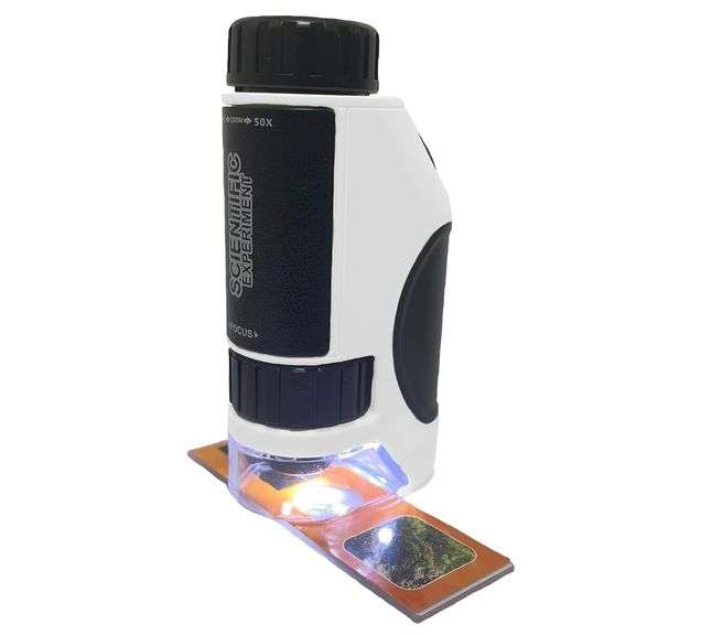 Portable Scientific Microscope, Compact Pocket Sized Magnifier