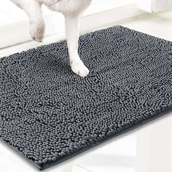 Muddy Mat Highly Absorbent Microfiber Anti-Mud Door Mat – Gray 19" x 30"