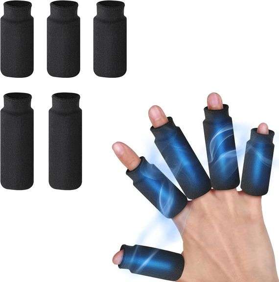 Luguiic, Finger Cold Jel Ice Packs, Black