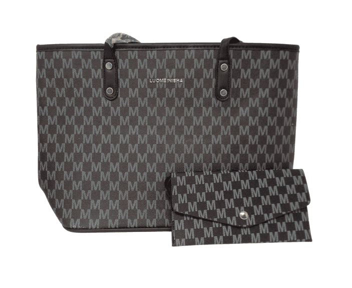 LUOMEINISHA, Tote Bag and Wallet, Black