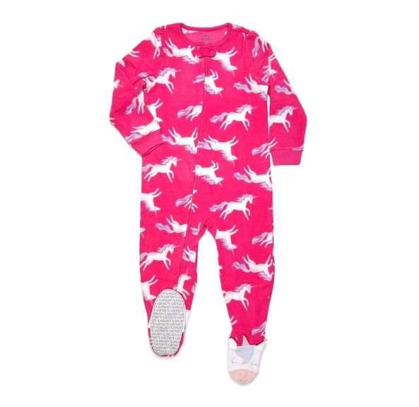 Carter's, Fleece Footie Pajama, 18 m, Pink