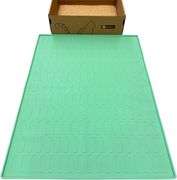 Opetority, Cat Litter Box Mat, Green, 24" x 32"