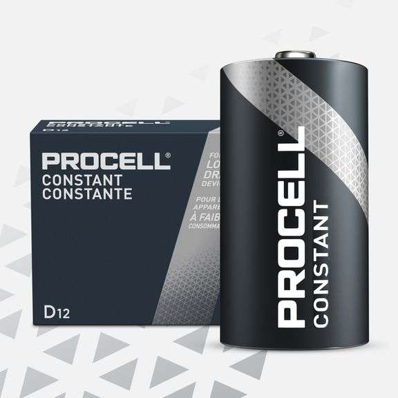 Procell Constant D Alkaline Batteries – 12 Count