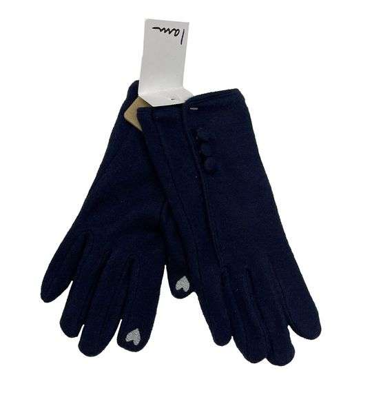 I Am Warm Wear Fluffy Women's Gloves – Blue Pair