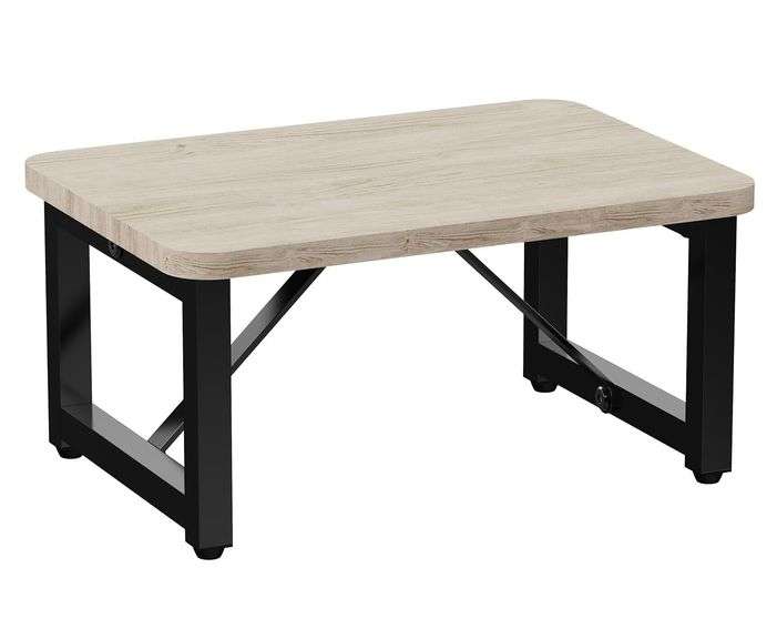 Sturdy Wooden Step Stool for Adults & Kids – Grey 15" x 10" x 8.25"